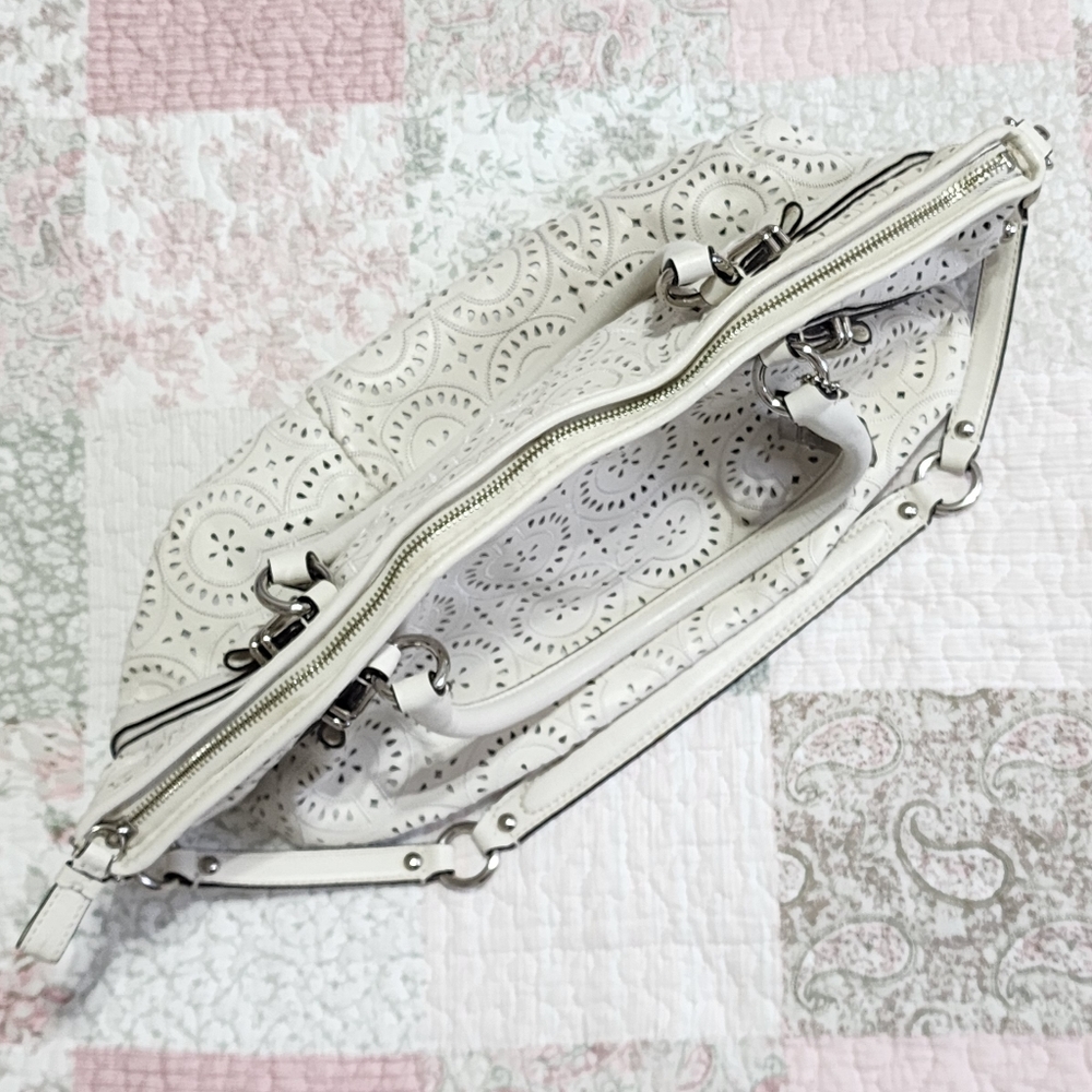 Coach Madison Laser Cut Sophia Satchel - Picture 5 of 10